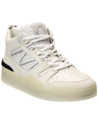 Moncler Pivot Mid Leather Sneaker - White