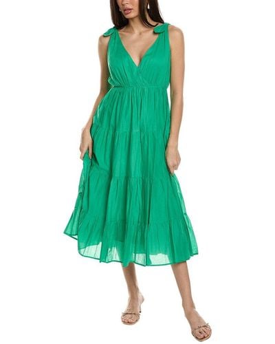 Merlette Flor A-line Dress - Green