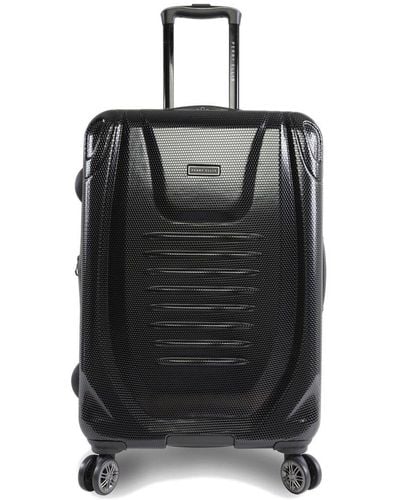 Perry Ellis Bauer 21in Carry-on Spinner Luggage - Black