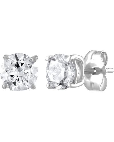 Diana M. Jewels Fine Jewelry 14k 1.00 Ct. Tw. Diamond Studs - Metallic