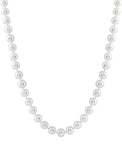 Masako Pearls Splendid Pearls 14k 6-7mm Akoya Pearl Necklace - White