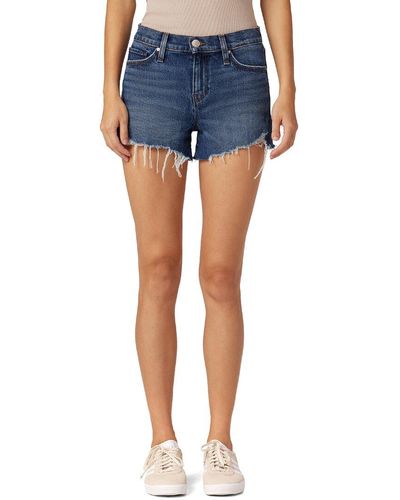 Hudson Jeans Gemma Mid-rise Peony Short - Blue