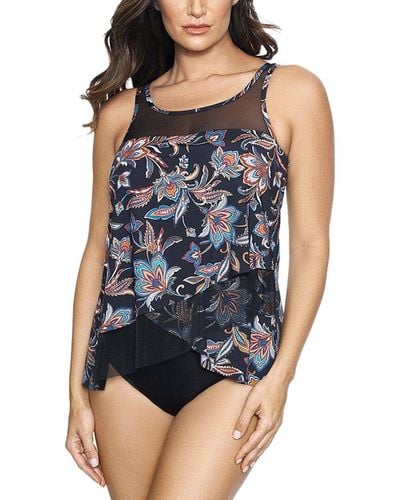 Miraclesuit Scotch Floral Mirage Tankini - Blue