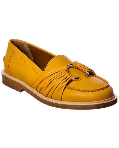 Chloé C Leather Loafer - Yellow