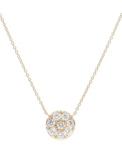 Nephora 14k 0.20 Ct. Tw. Diamond Round Pendant Necklace - Metallic