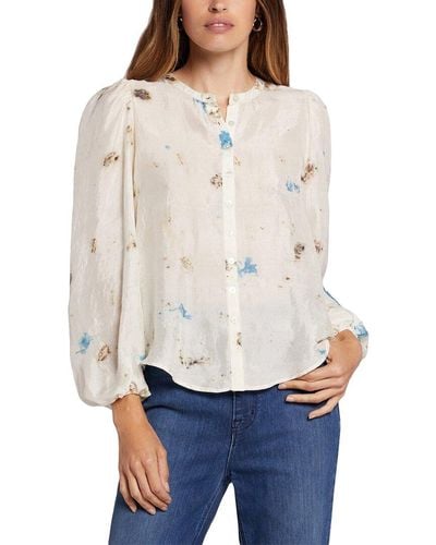 Current/Elliott The Settler Silk Blouse - White