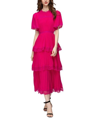BURRYCO Midi Dress - Pink