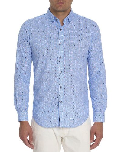 Robert Graham Astoria Woven Shirt - Blue