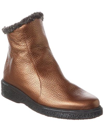 Arche Joely Leather Boot - Brown