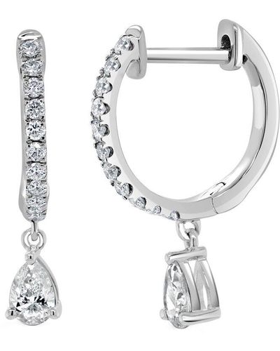 Sabrina Designs 14k 0.44 Ct. Tw. Diamond Drop Earrings - White
