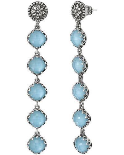 Konstantino Silver Gemstone Earrings - Blue