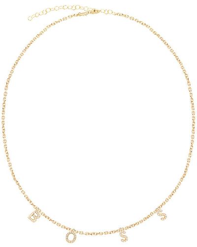 Gabi Rielle Gold Over Silver Cz Necklace - Metallic