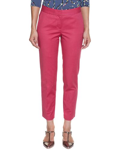MINC Petite  Buy Pink Ice Girls Capris in White Cotton Twill Online