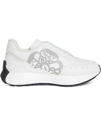 Alexander McQueen Sneakers sprint Runner In Pelle Bianca E