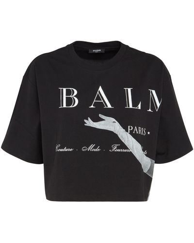 Maglietta sale balmain nera