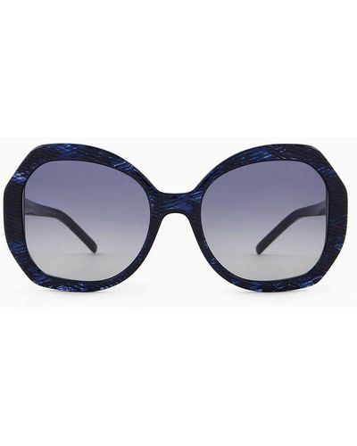 Giorgio Armani Oversize-sonnenbrille - Blau