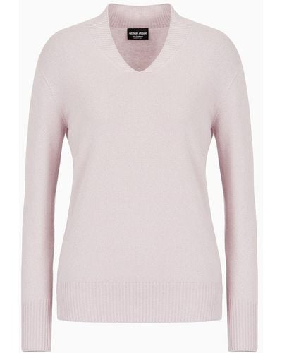 Giorgio Armani Alashan Cashmere Sweater - Pink