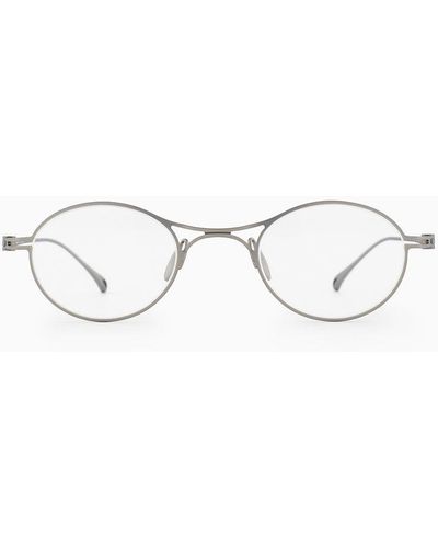 Giorgio Armani Oval Glasses - White