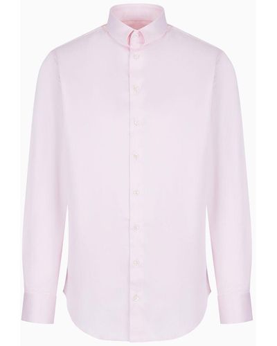 Giorgio Armani Cotton Twill Shirt - Pink