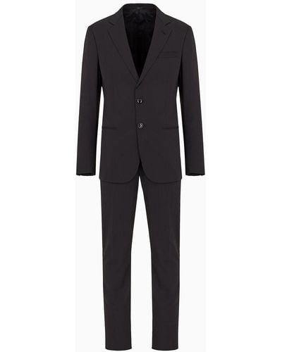 Giorgio Armani Soho Wool Suit - Black