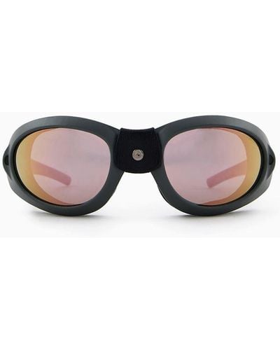 Giorgio Armani Oval Sunglasses - White