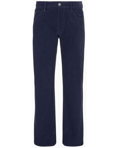 Regular-fit, five-pocket trousers in stretch cotton