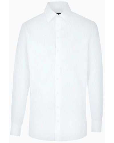 Giorgio Armani Camicia In Cotone Luxury - Bianco