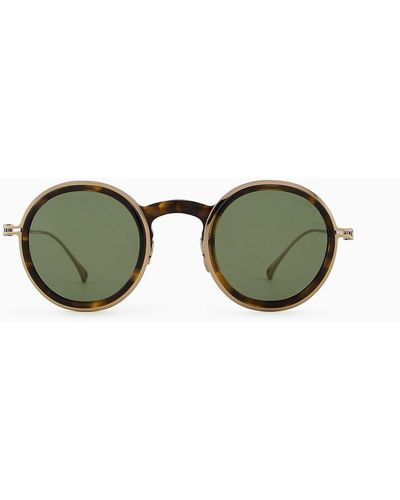 Giorgio Armani Round Sunglasses - Green