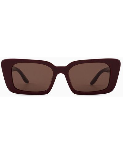 Giorgio Armani Rectangular Sunglasses - Brown