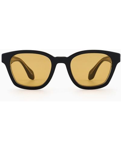Giorgio Armani Sonnenbrille Mit Panto-fassung - Weiß