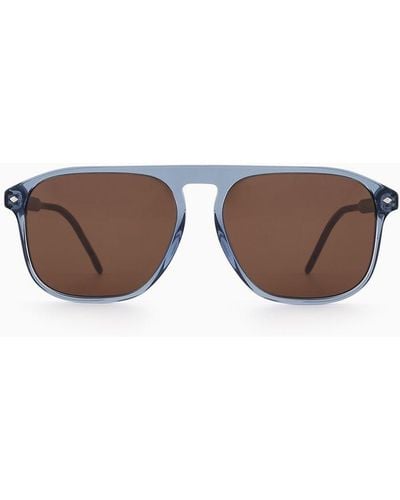 Giorgio Armani Square Sunglasses - Blue