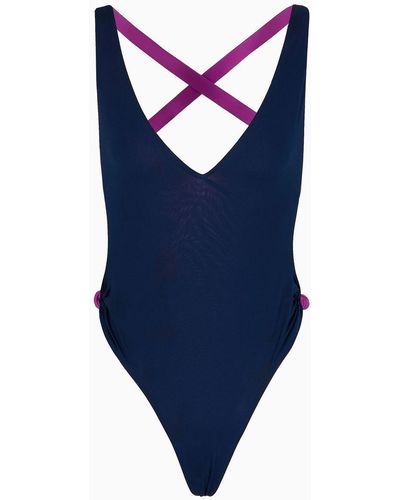 Giorgio Armani One-piece Swimsuit - Blue