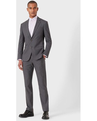 Giorgio Armani Slim Fit Suits - Grau