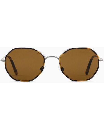 Giorgio Armani Hexagonal Sunglasses - Multicolour