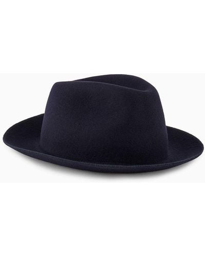 Giorgio Armani Wool Hat - Blue