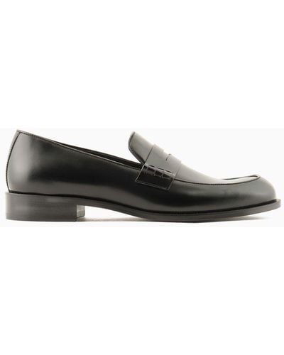 Giorgio Armani Mocassins En Cuir - Blanc