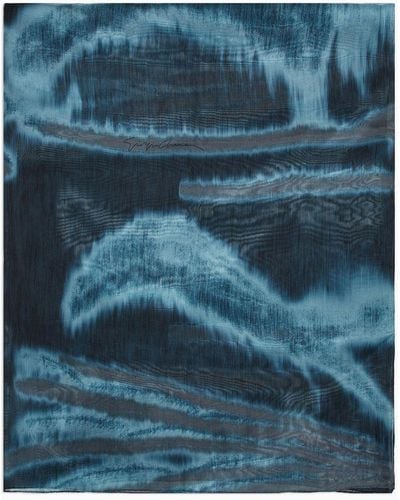 Giorgio Armani Gradient Silk Stole - Blue
