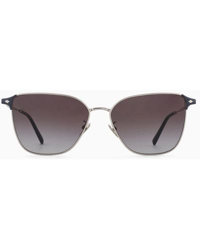 Giorgio Armani Square Sunglasses - White