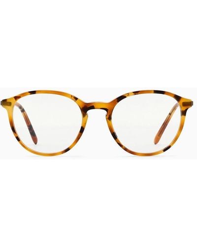 Giorgio Armani Panto Eyeglasses Asian Fit - White