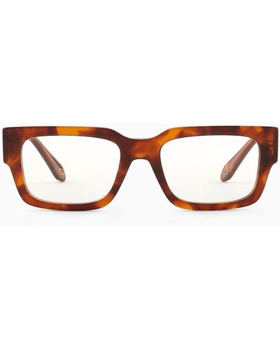 Giorgio Armani Square Eyeglasses - White