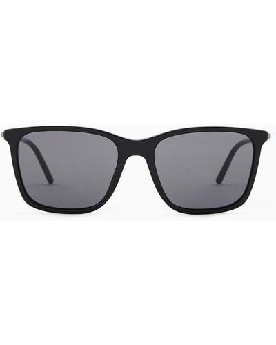 Giorgio Armani Asian-fit Square Sunglasses For Men - Grey