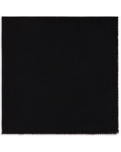 Giorgio Armani Wool And Cashmere Stole - Black