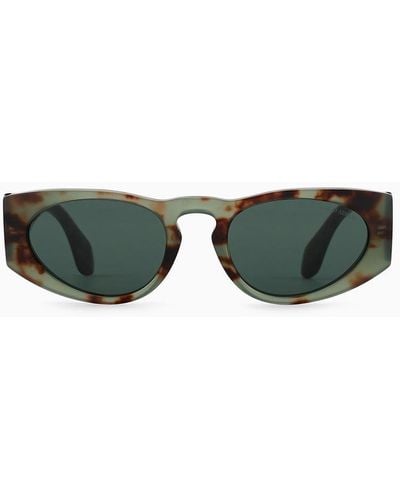 Giorgio Armani Rectangular Sunglasses - Green