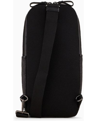 Giorgio Armani Neve Cloth Crossbody Bag - Black