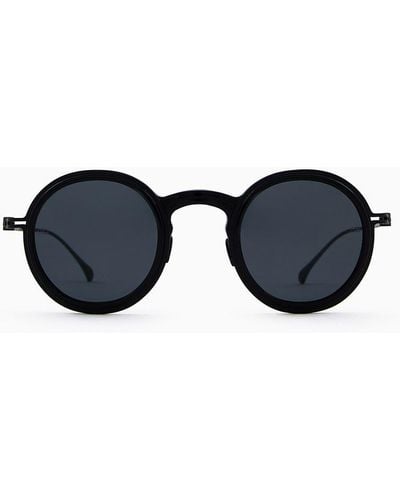 Giorgio Armani Round Sunglasses - Blue