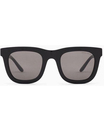 Giorgio Armani 's Rectangular Sunglasses - Black