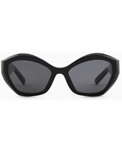 Giorgio Armani Irregular-shaped Sunglasses - Black