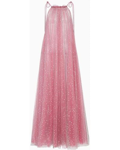 Giorgio Armani Starlit-sky Tulle Dress - Pink