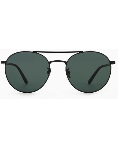 Giorgio Armani Sonnenbrille Mit Runder Fassung - Grün