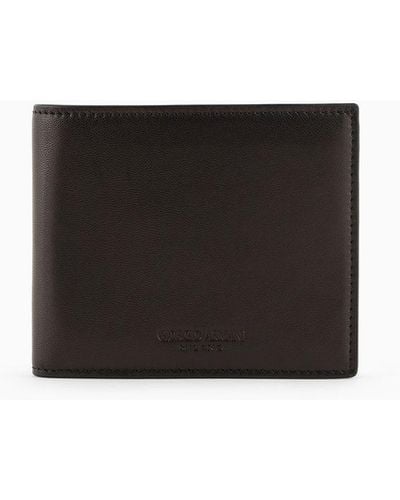 Giorgio Armani Nappa-leather Bifold Wallet - White